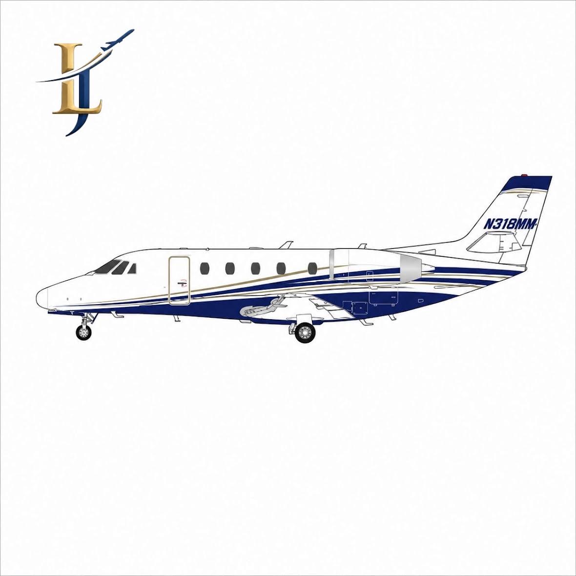 1:50 Legacy Jets Citation 560XL N318MM