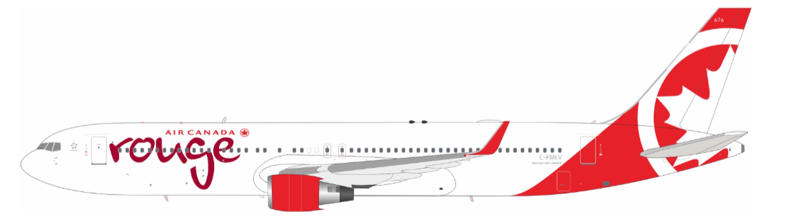 航空機・ヘリコプター B-Models 1:200 Rouge B767-300 C-FMLV B-Models 1:200 Rouge B767-300 C-FMLV
