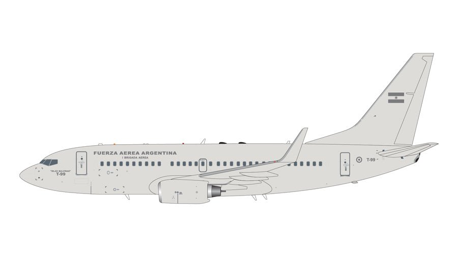 1:200 Gemini Jets Argentine Air Force Boeing 737 - 700 T - 99 - Final Approach Collectibles
