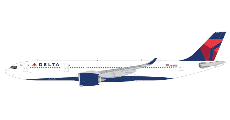 1:200 Gemini Jets Delta Air Lines Airbus A330 - 900 N408DX - Final Approach Collectibles