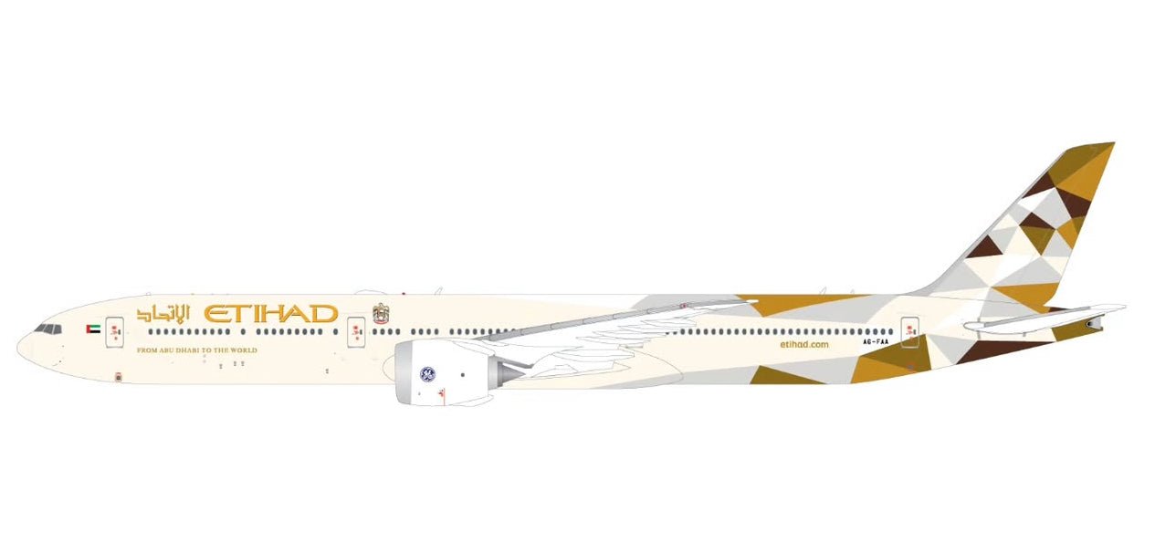 1:200 Gemini Jets Etihad Airways Boeing 777 - 9 A6 - FAA (with optional folded wingtips) - Final Approach Collectibles