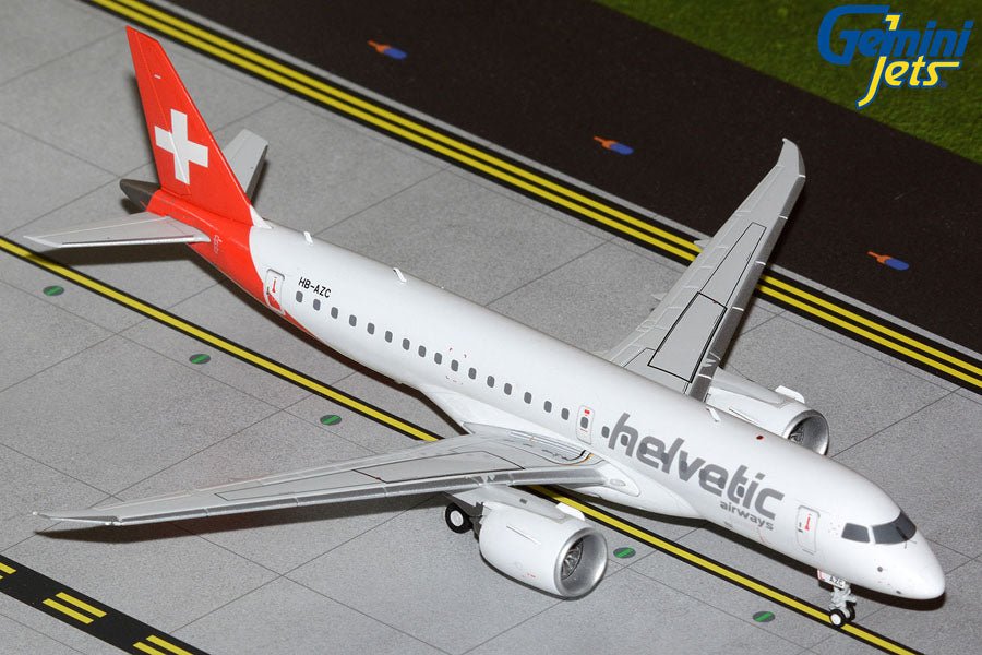 1:200 Gemini Jets Helvetic Airways Embraer E190 - E2 HB - AZC - Final Approach Collectibles