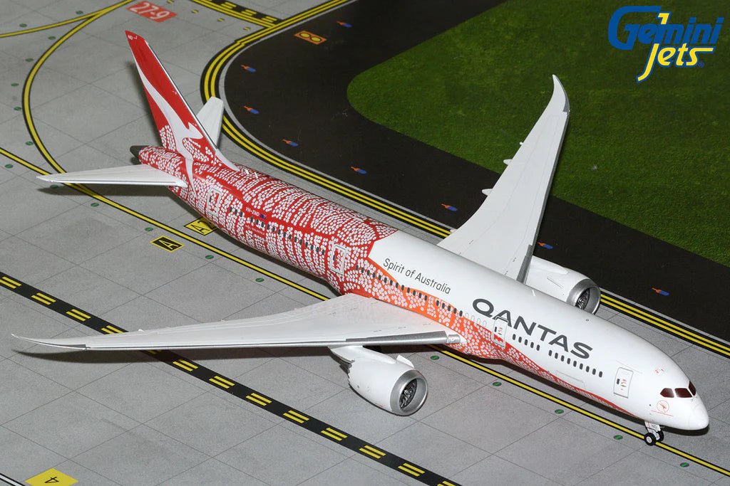 1:200 Gemini Jets Qantas Boeing 787 - 9 VH - ZND Yam Dreaming Livery - Final Approach Collectibles