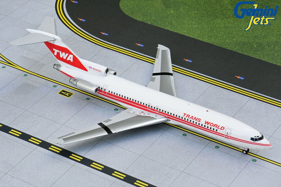 1:200 Gemini Jets TWA Boeing 727-200 N54353 - Final Approach Collectibles