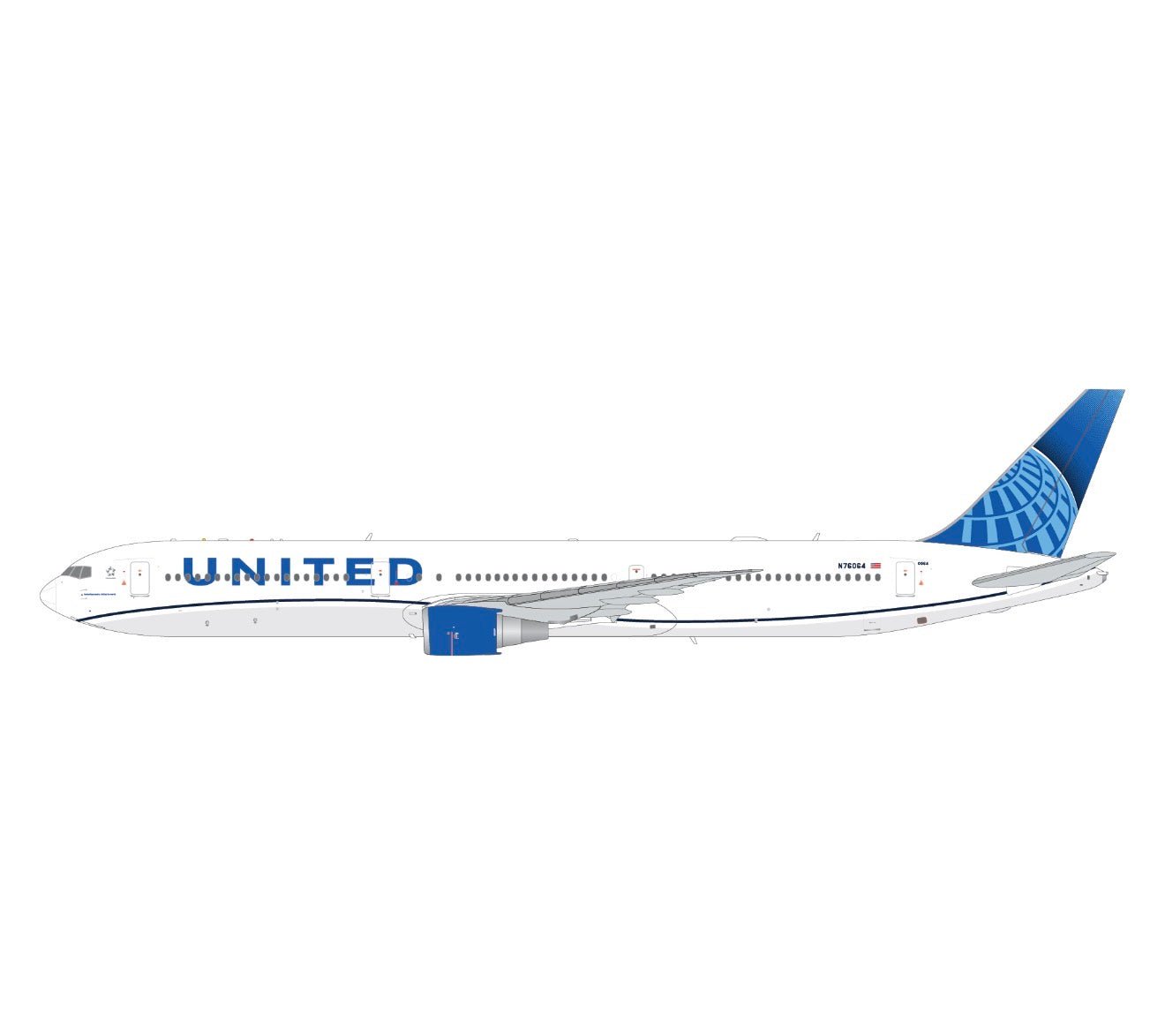 1:200 Gemini Jets United Airlines Boeing 767-400 N76064 - Final Approach Collectibles