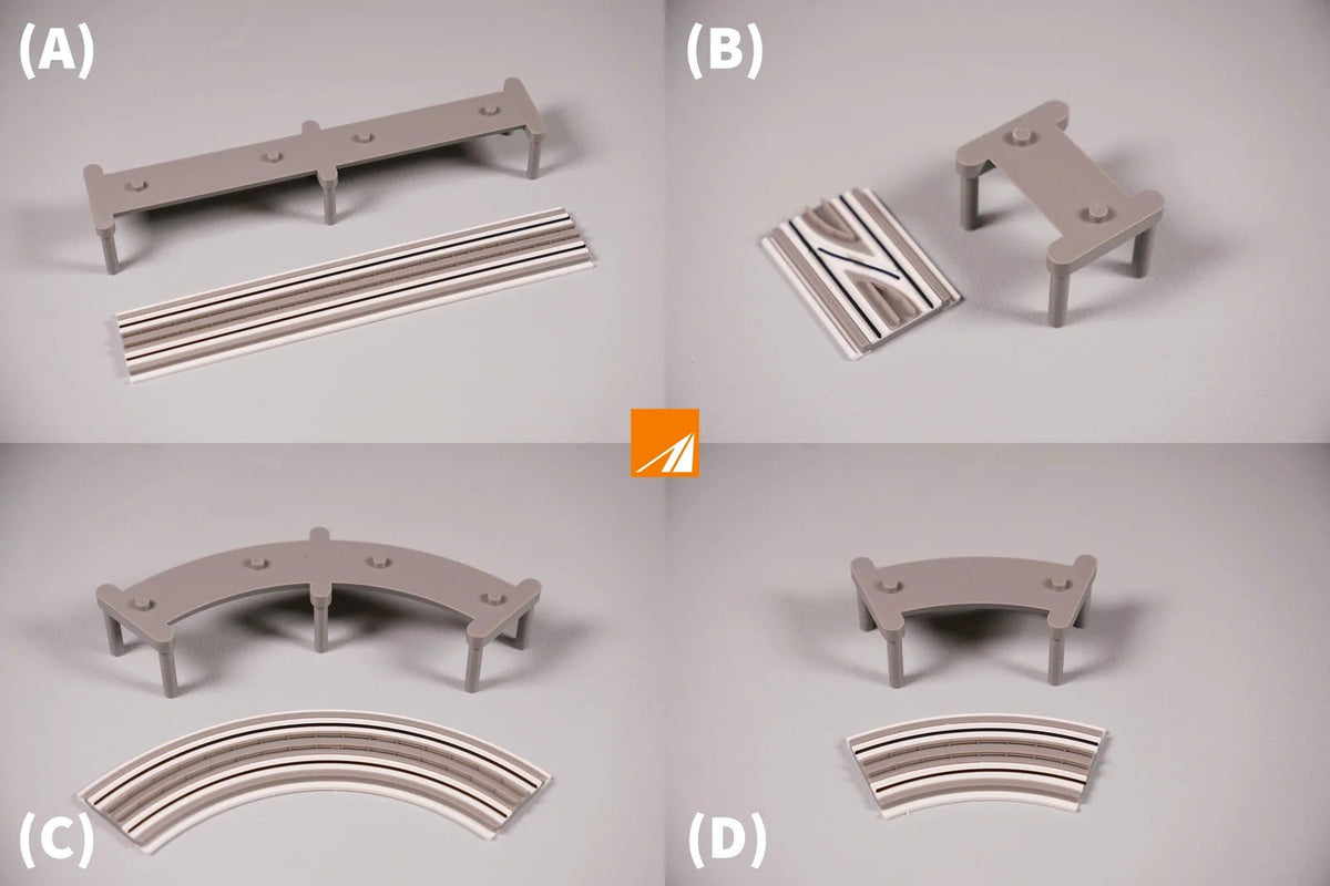 1:400 Clipper Models Expansion Tracks for Automatic People Mover (APM) Set 4A - Final Approach Collectibles