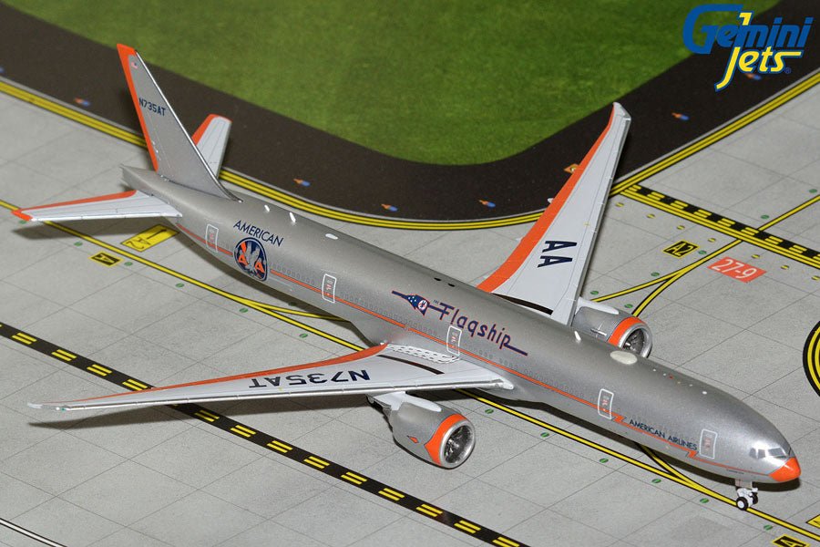 1:400 Gemini Jets American Airlines Boeing 777 - 300ER N735AT Flagship DFW Livery - Final Approach Collectibles