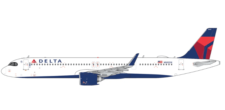 1:400 Gemini Jets Delta Air Lines Airbus A321 NEO N502DX - Final Approach Collectibles