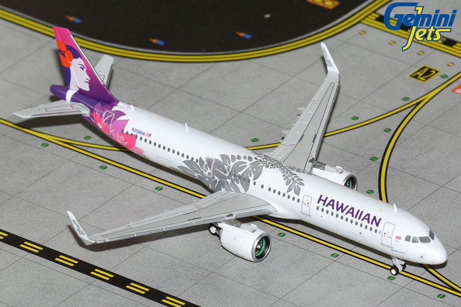 1:400 Gemini Jets Hawaiian Airlines Airbus A321 NEO N208HA - Final Approach Collectibles