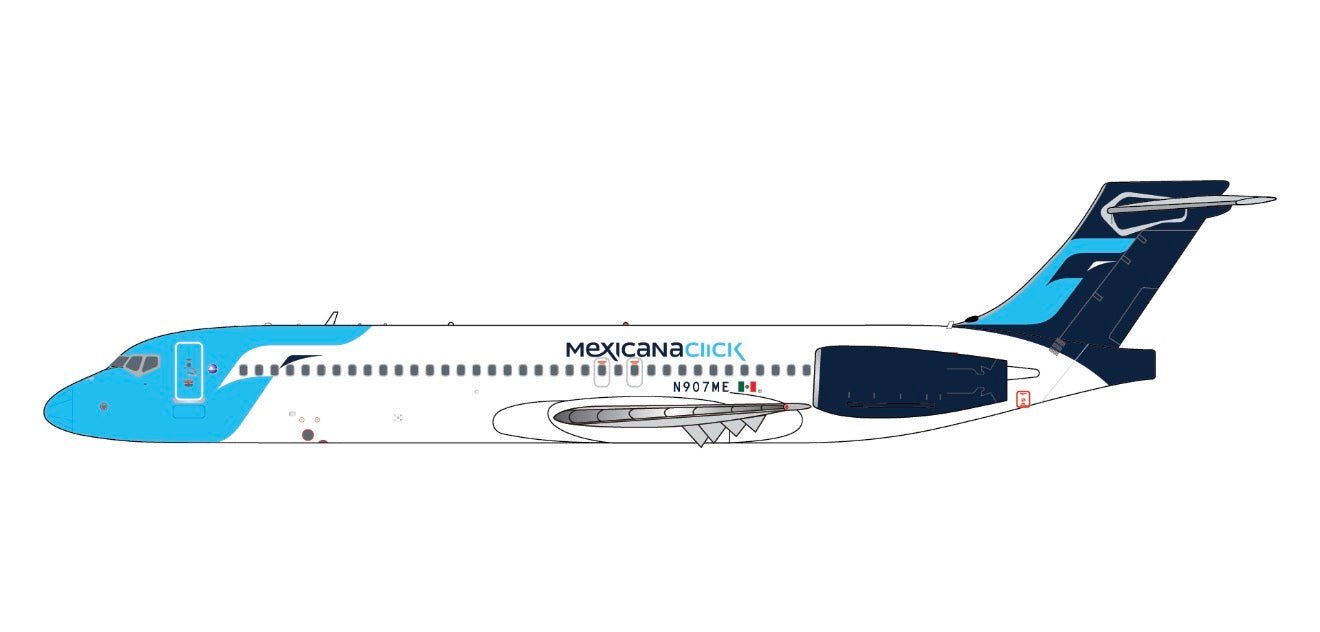 1:400 Gemini Jets Mexicana Click Boeing 717 N907ME - Final Approach Collectibles