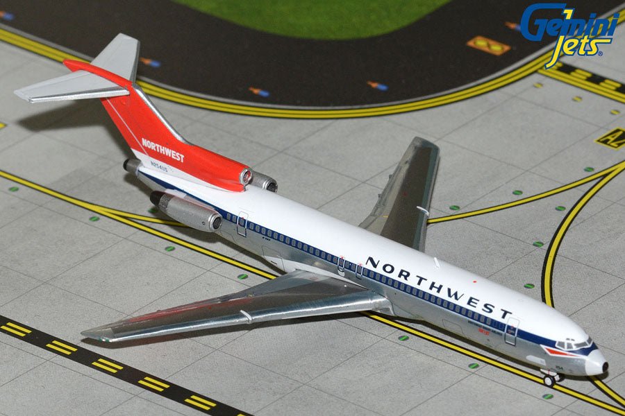 1:400 Gemini Jets Northwest Orient Airlines Boeing 727 - 200 N254US (delivery livery w/ polished belly) - Final Approach Collectibles