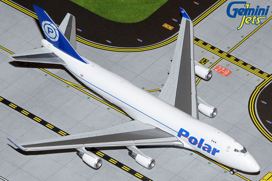 1:400 Gemini Jets Polar Air Cargo Boeing 747 - 400F N450PA Interactive Series - Final Approach Collectibles
