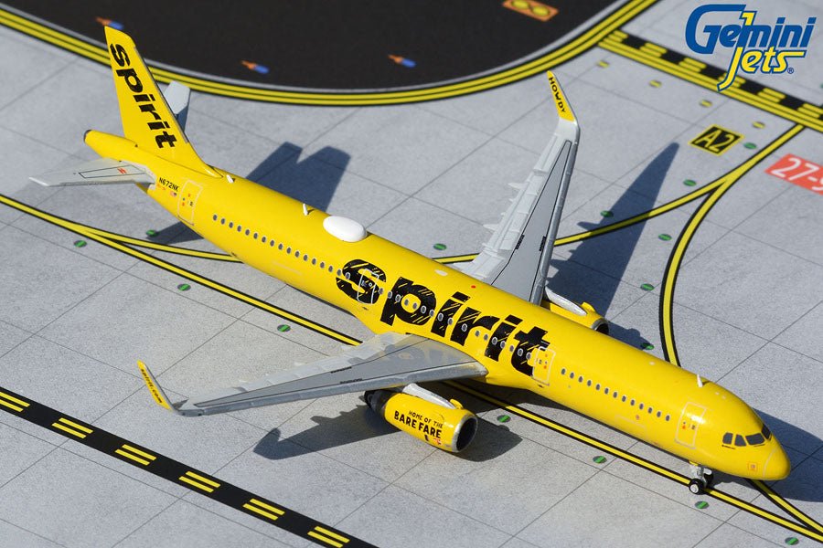 1:400 Gemini Jets Spirit Airlines Airbus A321 N672NK - Final Approach Collectibles