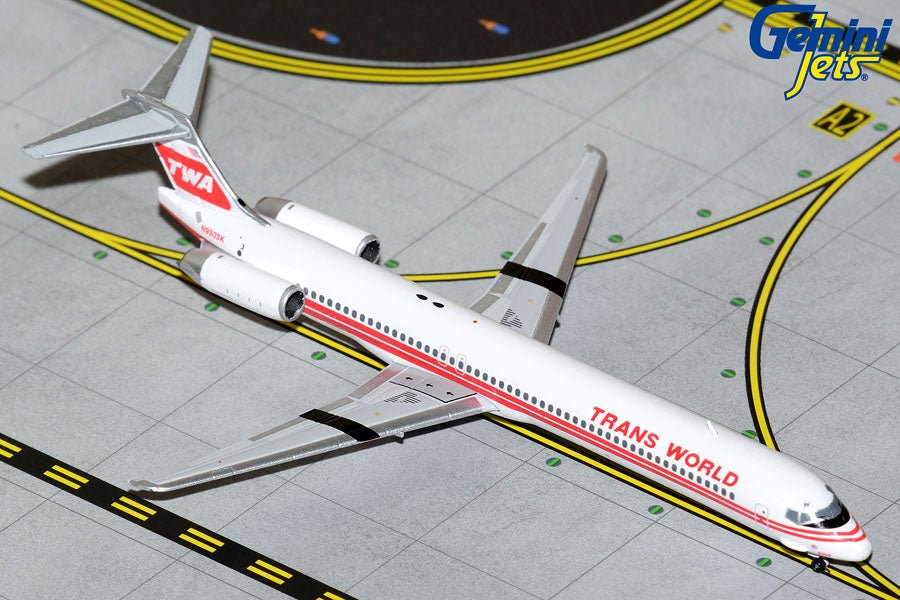 1:400 Gemini Jets TWA McDonell - Douglas MD - 83 N9303K - Final Approach Collectibles