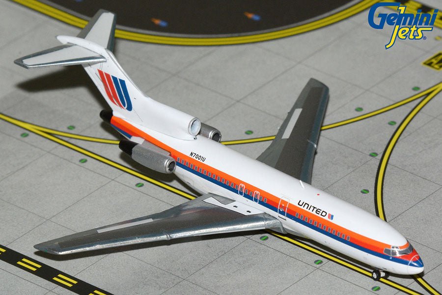 1:400 Gemini Jets United Airlines Boeing 727 - 100 N7001U - Final Approach Collectibles