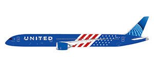 1:400 Gemini Jets United Airlines Boeing 787-10 N91007 “Stars and Stripes” Livery - Final Approach Collectibles