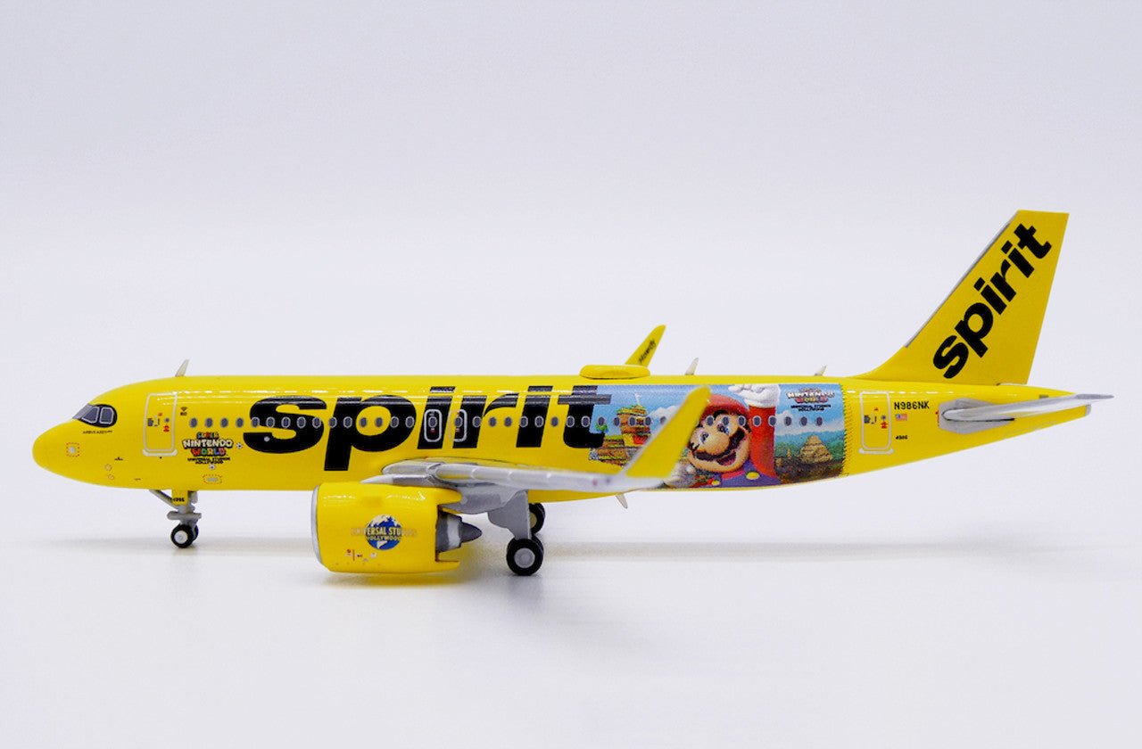 1:400 JC Wings Spirit Airlines Airbus A320 NEO N986NK Super Nintendo World Livery - Final Approach Collectibles