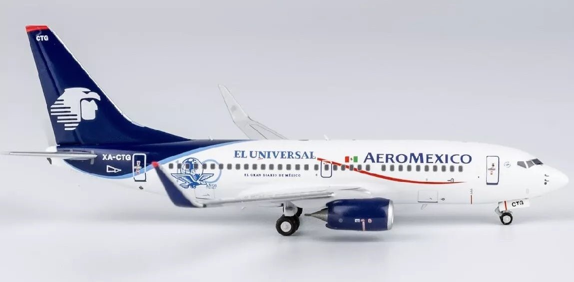 1:400 NG Models Aeromexico Boeing 737 - 700 XA - CTG Anos Livery - Final Approach Collectibles