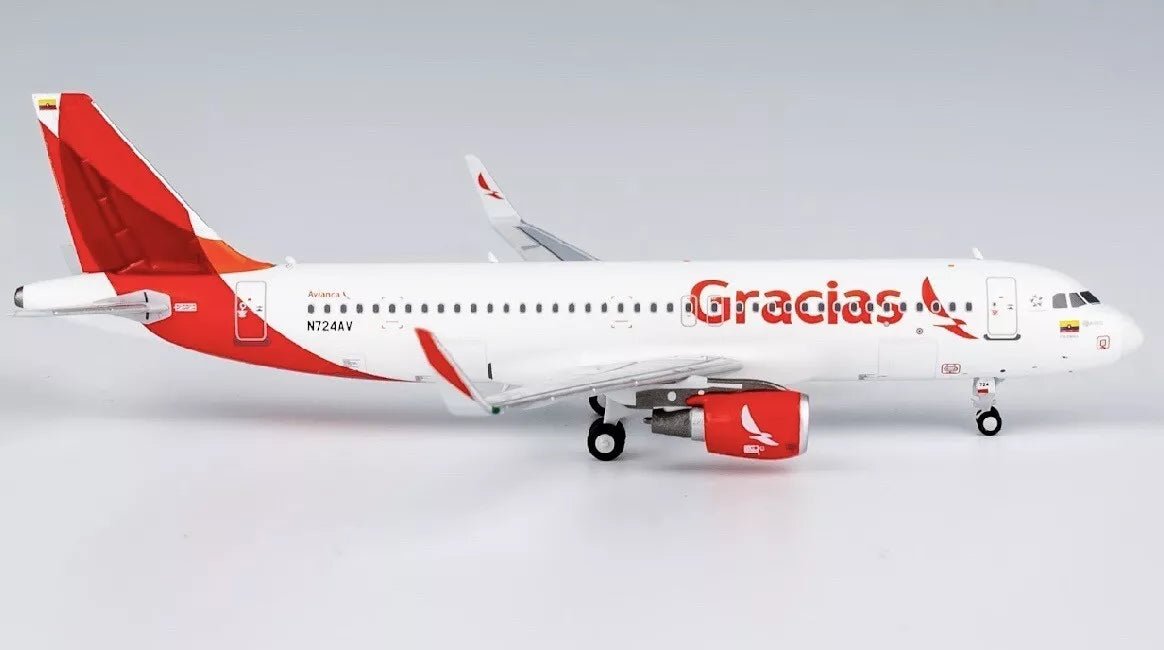 1:400 NG Models Avianca Airbus A320 - 200 (S) N724AV Gracias Livery - Final Approach Collectibles