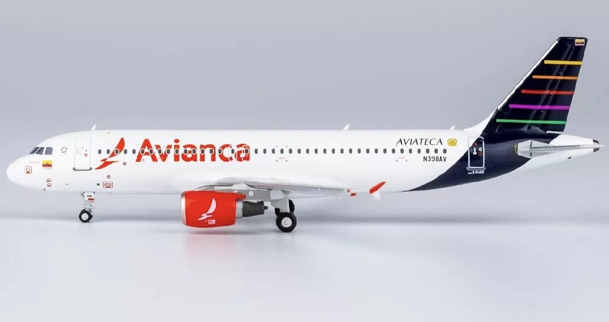 1:400 NG Models Avianca Airbus A320 N398AV Aviateca Livery - Final Approach Collectibles