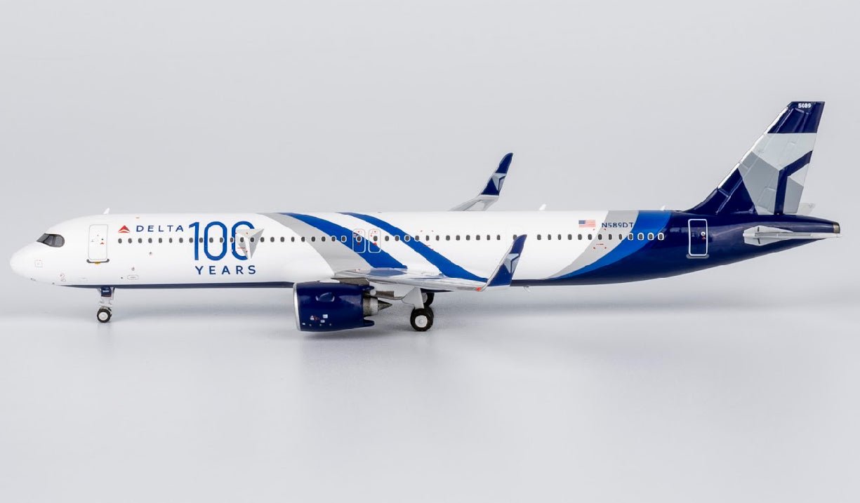 1:400 NG Models Delta Air Lines Airbus A321 NEO N589DN 100th Anniversary Livery - Final Approach Collectibles