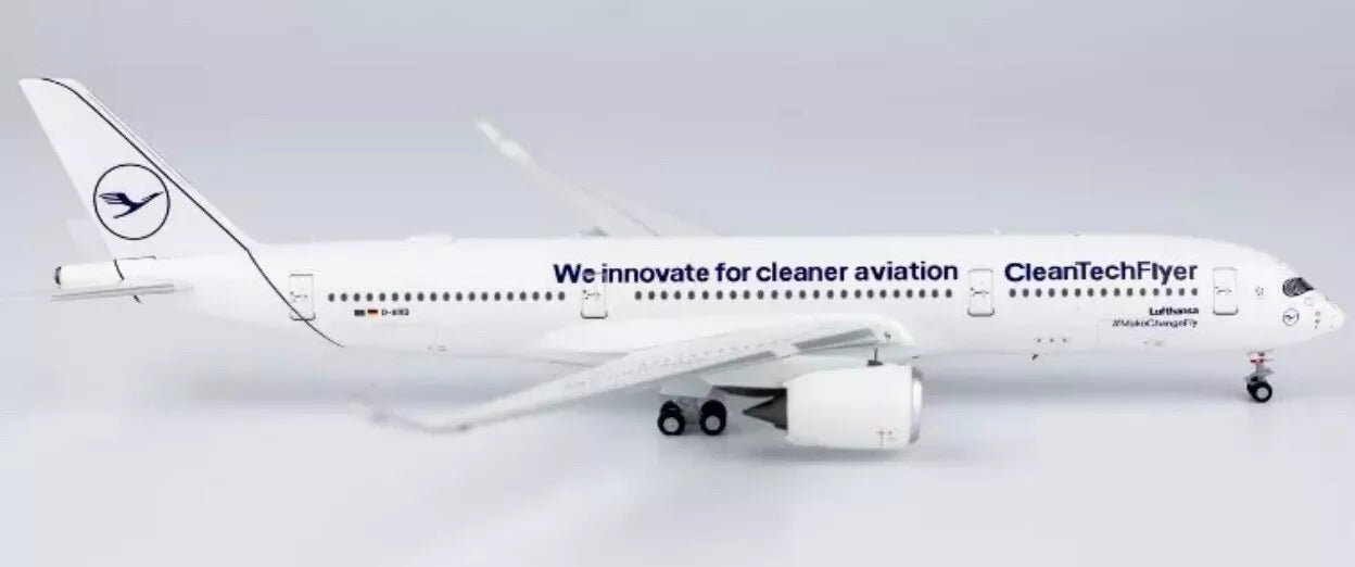 1:400 NG Models Lufthansa Airbus A350 - 900 D - AIVD Clean Tech Flyer Livery - Final Approach Collectibles