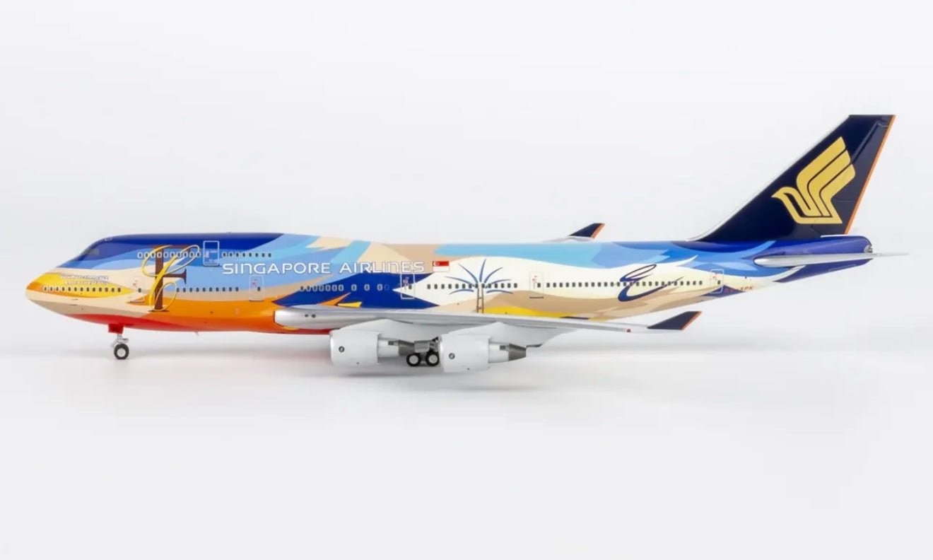 1:400 NG Models Singapore Airlines Boeing 747 - 400 9V - SPK Tropical Livery - Final Approach Collectibles
