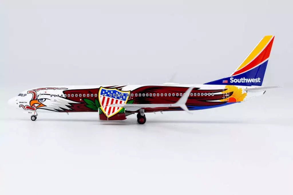 1:400 NG Models Southwest Airlines Boeing 737 - 800 N8619F Illinois One - Final Approach Collectibles