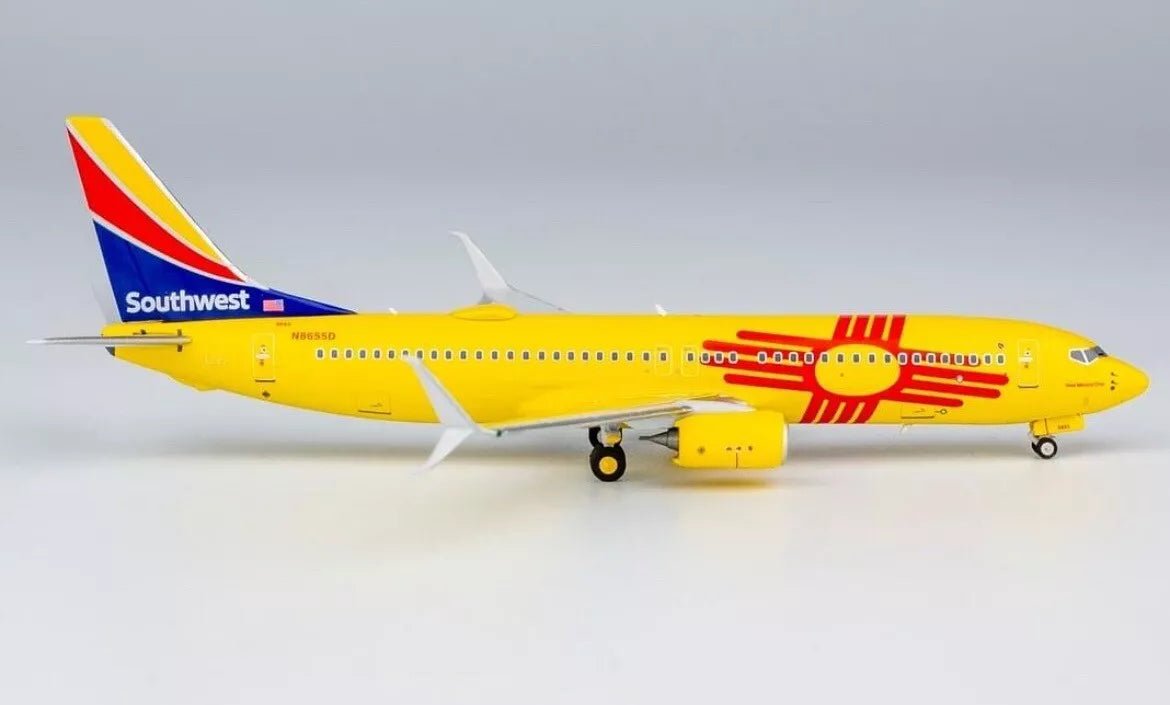 1:400 NG Models Southwest Airlines Boeing 737 - 800 N8655D New Mexico One Livery - Final Approach Collectibles