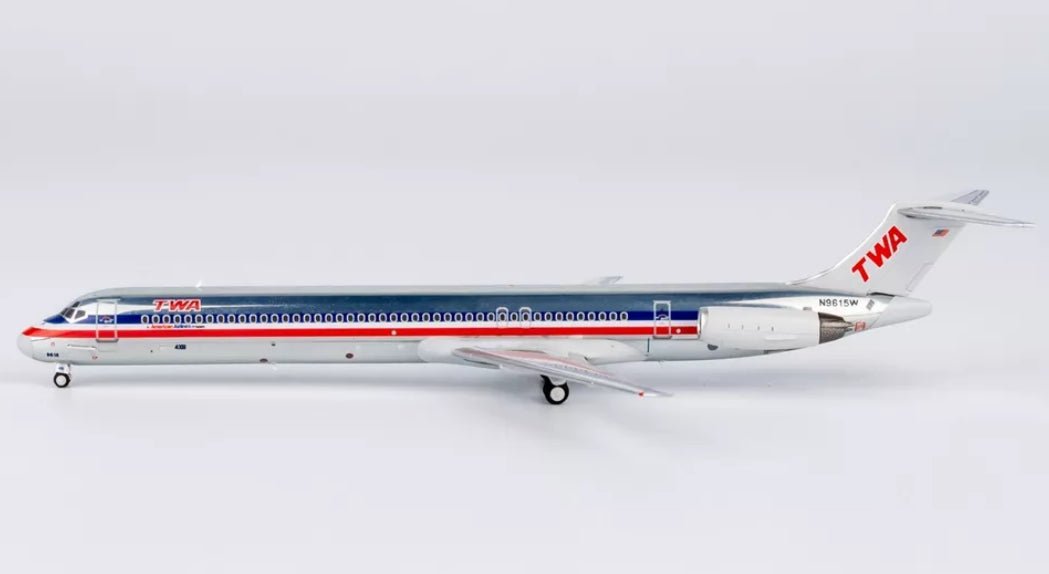 1:400 NG Models TWA McDonnell Douglas MD - 83 N9615W AA Hybrid Livery - Final Approach Collectibles