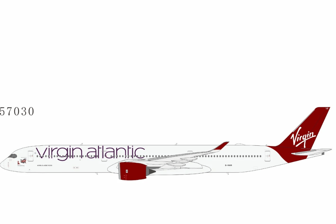 1:400 NG Models Virgin Atlantic Airbus A350 - 1000 G - VNVR - Final Approach Collectibles