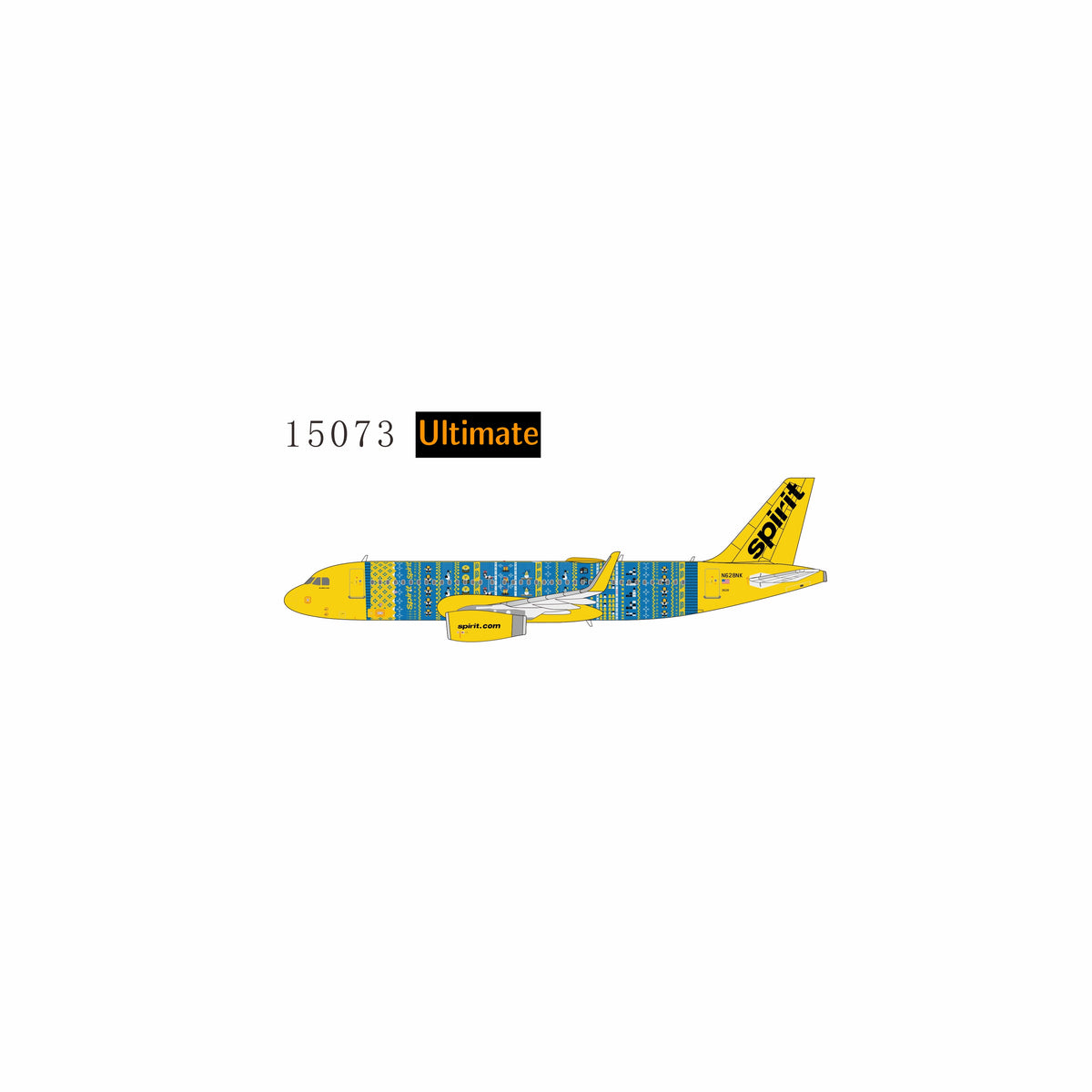 1:400 NG Models Spirit Airlines Airbus A320 NEO N628NK Winter Sweater Livery Ultimate Edition