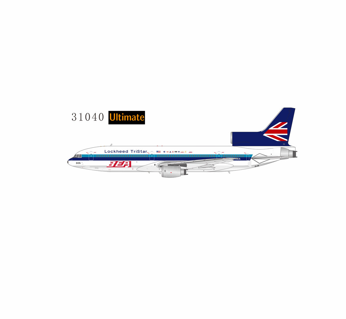 1:400 NG Models Lockheed Aircraft (BEA) L-1011-1 N305EA Ultimate Edition