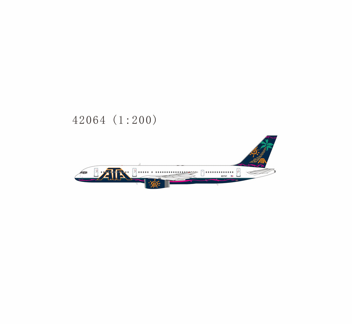 1:200 NG Models ATA Boeing 757-200 N517AT