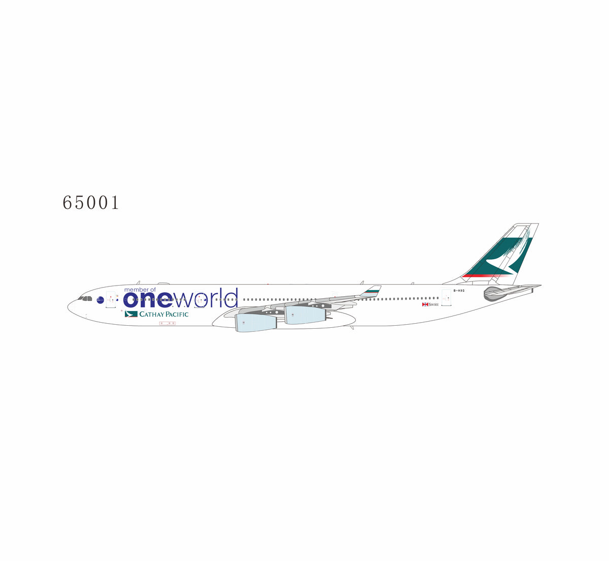 1:400 NG Models Cathay Pacific Airways Airbus A340-300 B-HXG One World Livery