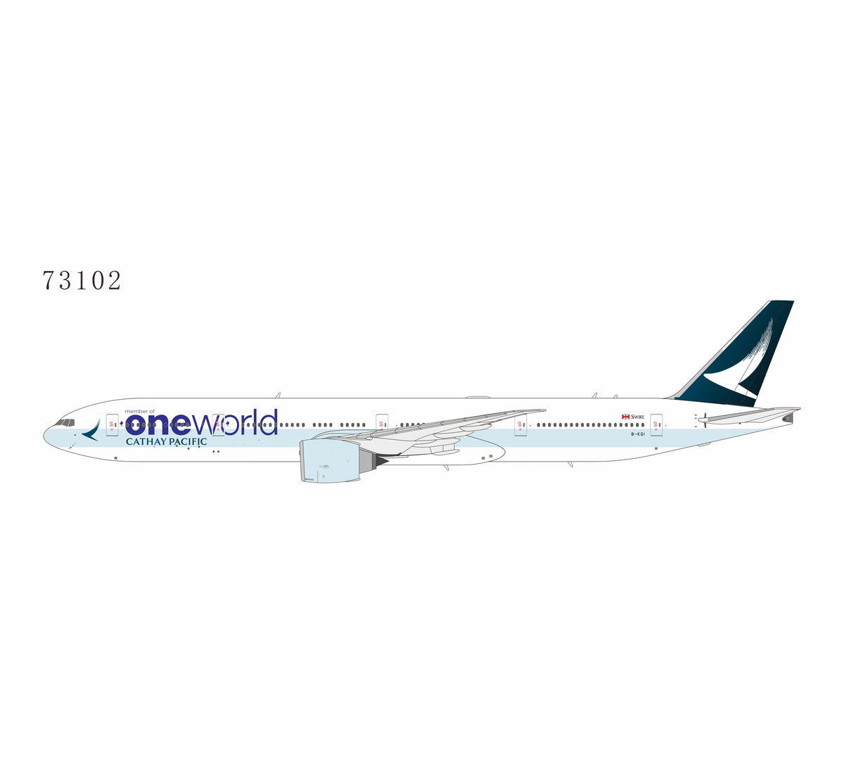 1:400 NG Models Cathay Pacific Airways Boeing 777-300ER B-KQI One World Livery Ultimate Edition