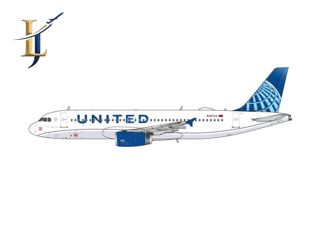 1:400 Legacy Jets United Airlines Airbus A320 N487UA
