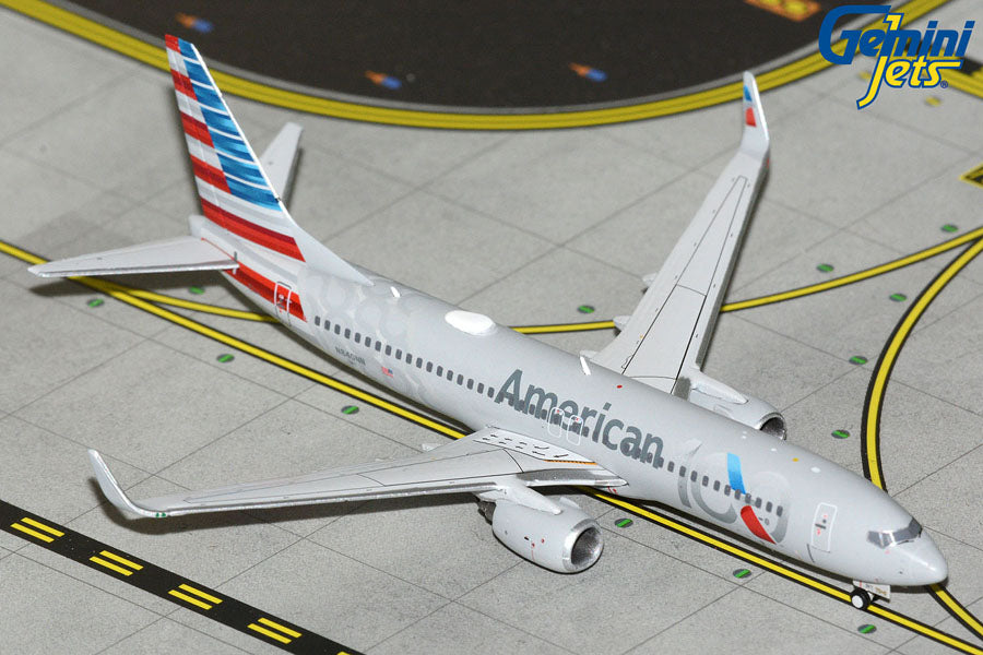1:400 Gemini Jets American Airlines Boeing 737-800 N840NN 100th Livery