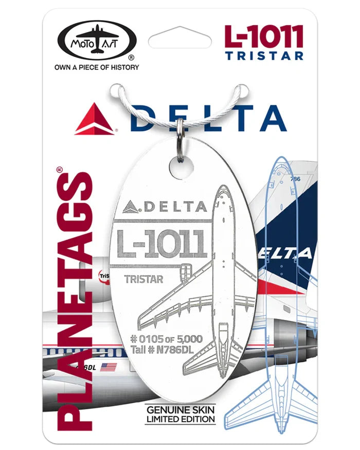 PlaneTags: Delta Air Lines Lockheed L1011 N786DL-White