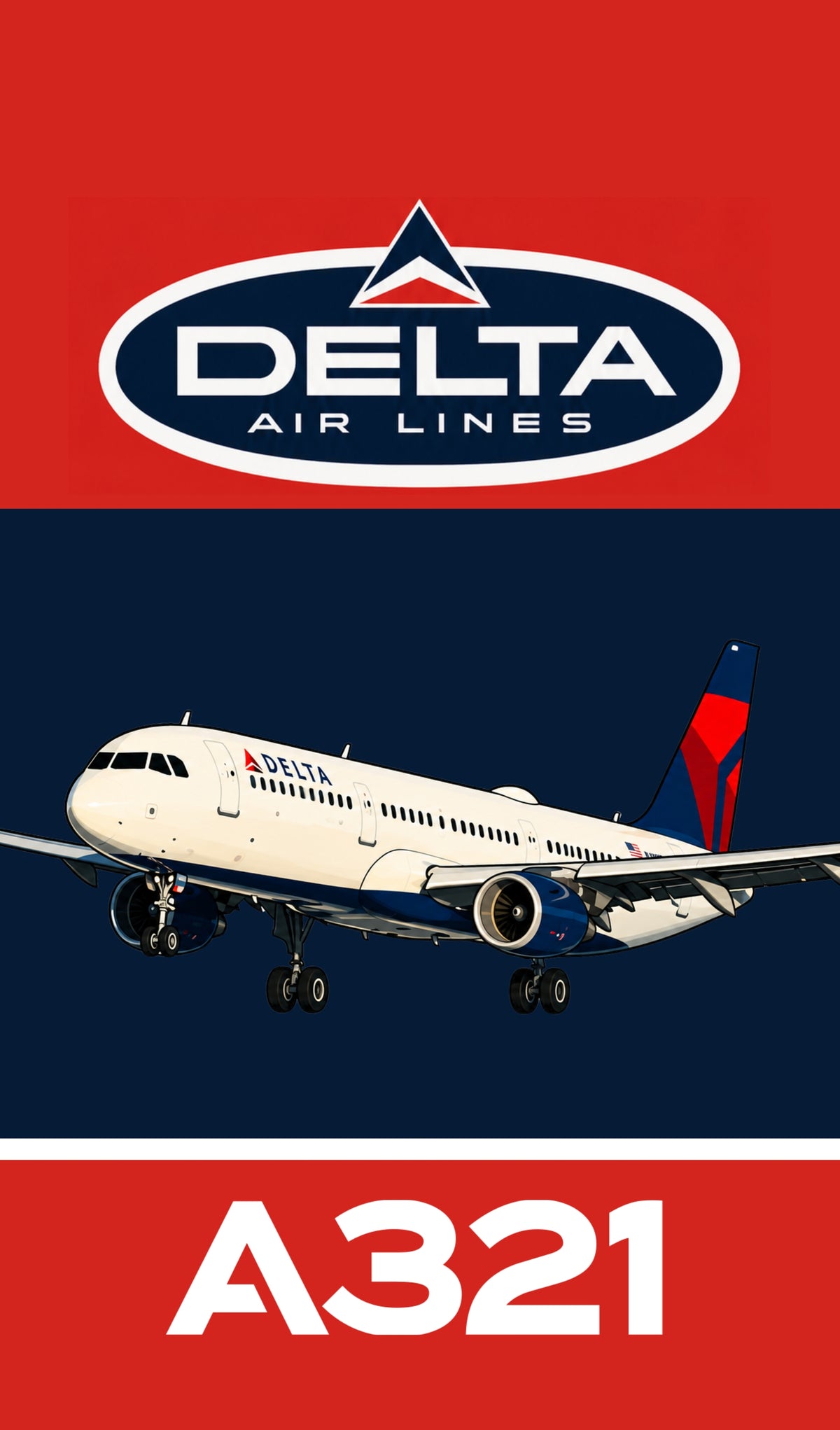 South Florida Aviation Delta Air Lines Airbus A321 Bag Tag