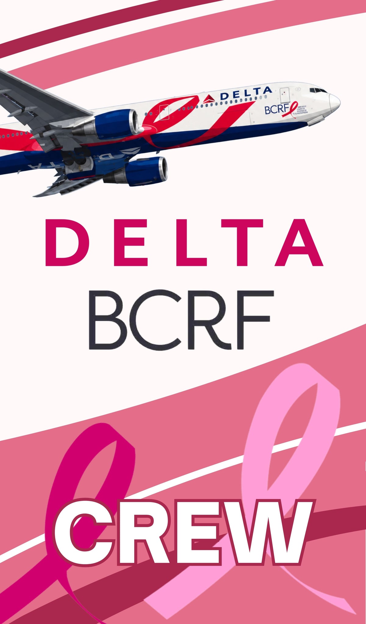 South Florida Aviation Delta Air Lines Boeing 767-400 BCRF New Livery Crew Bag Tag