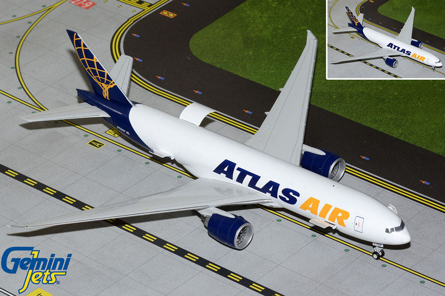 1:200 Gemini Jets Atlas Air Boeing 777-200LRF N703GT Interactive Series