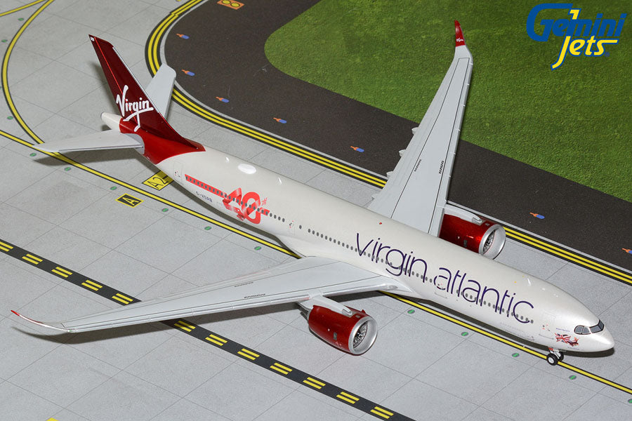 1:200 Gemini Jets Virgin Atlantic Airbus A330-900 NEO G-VSRB 40th Anniversary Logo