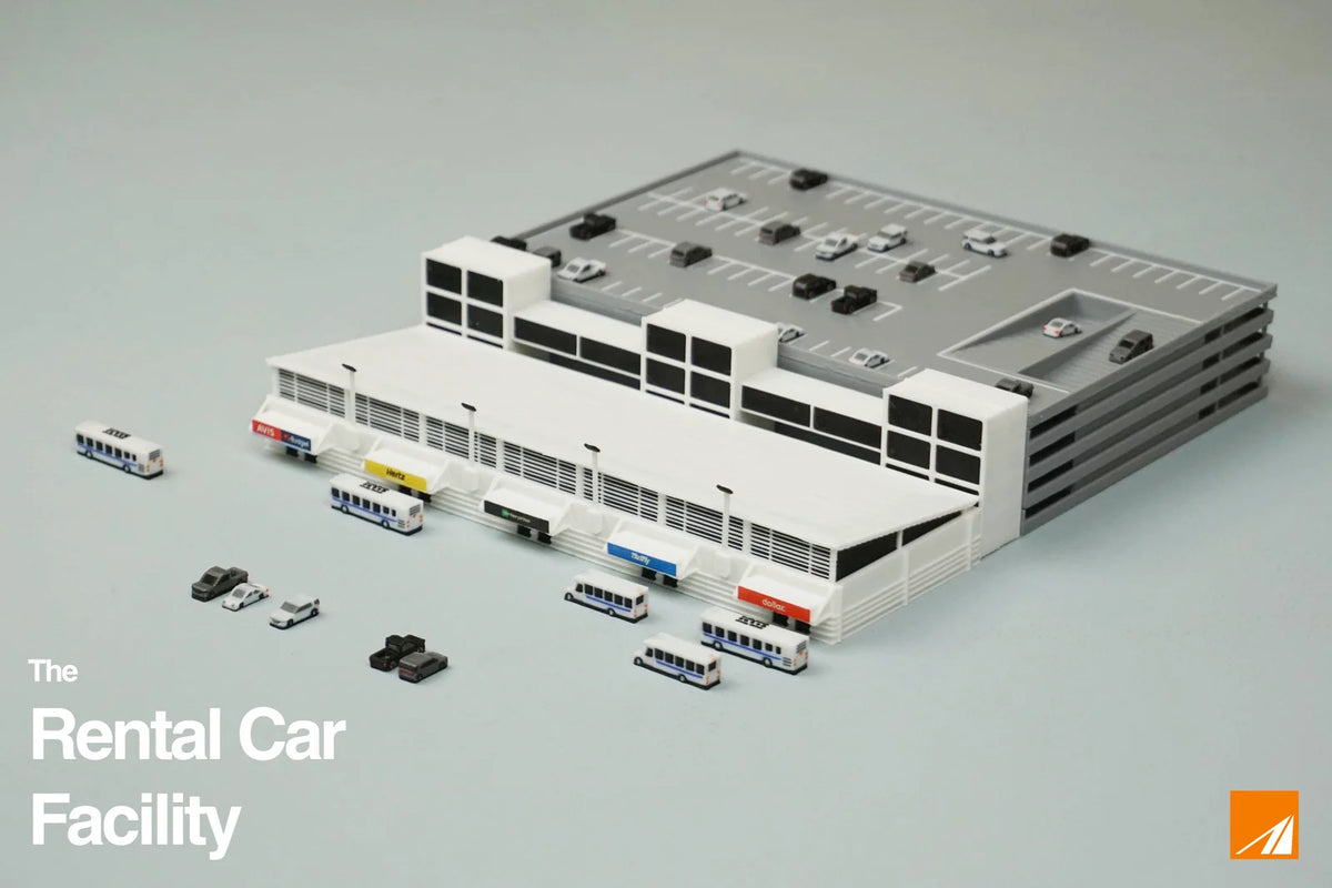 1:400 Clipper Models Rental Car Facility Model Airport Add-on