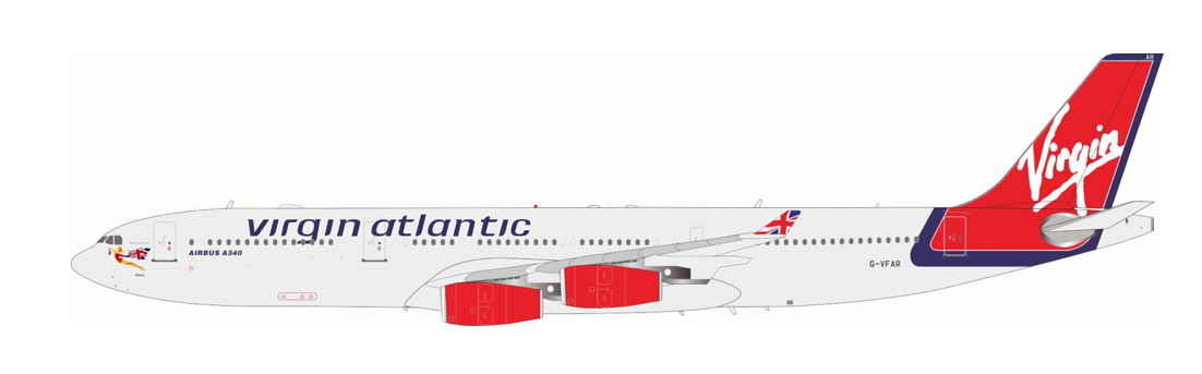 1:200 B-Models Virgin Atlantic Airbus A340-300 G-VFAR