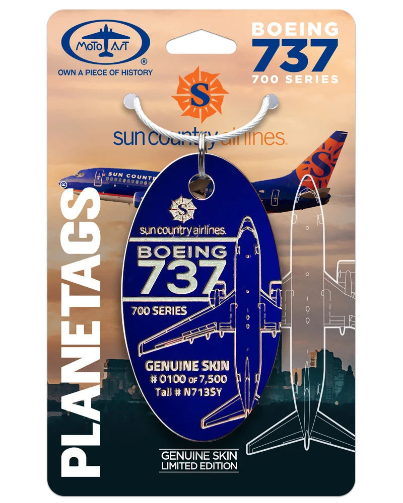 PlaneTags: Sun Country Boeing 737-700 N713SY-Blue