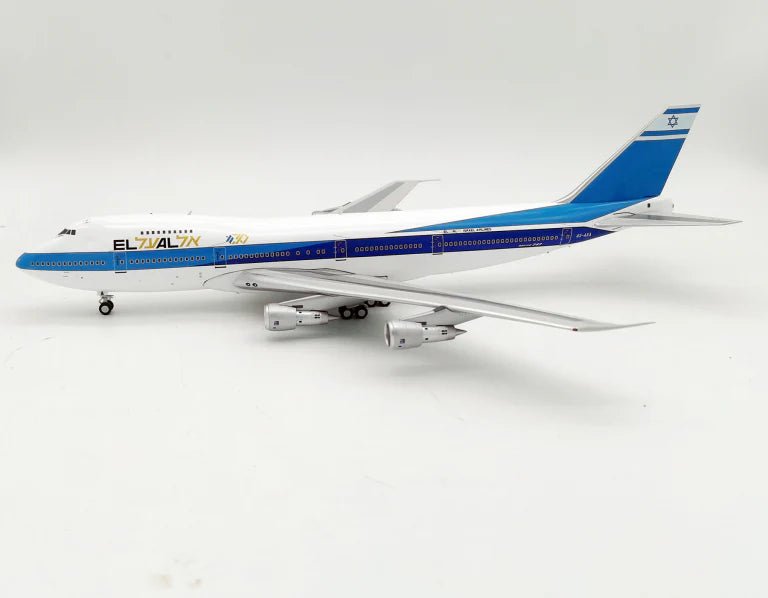 InFlight 200 El Al Boeing 747 - 200 4X - AXA - Final Approach Collectibles