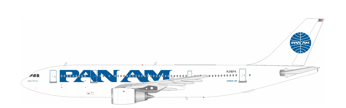 InFlight200 Pan Am Airbus A300B4 - 203 N216PA - Final Approach Collectibles