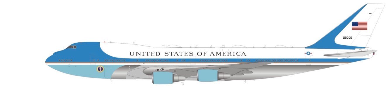 Inflight200 USAF VC-25A 29000 Includes a Collectors’ Coin with stand detachable gear - Final Approach Collectibles