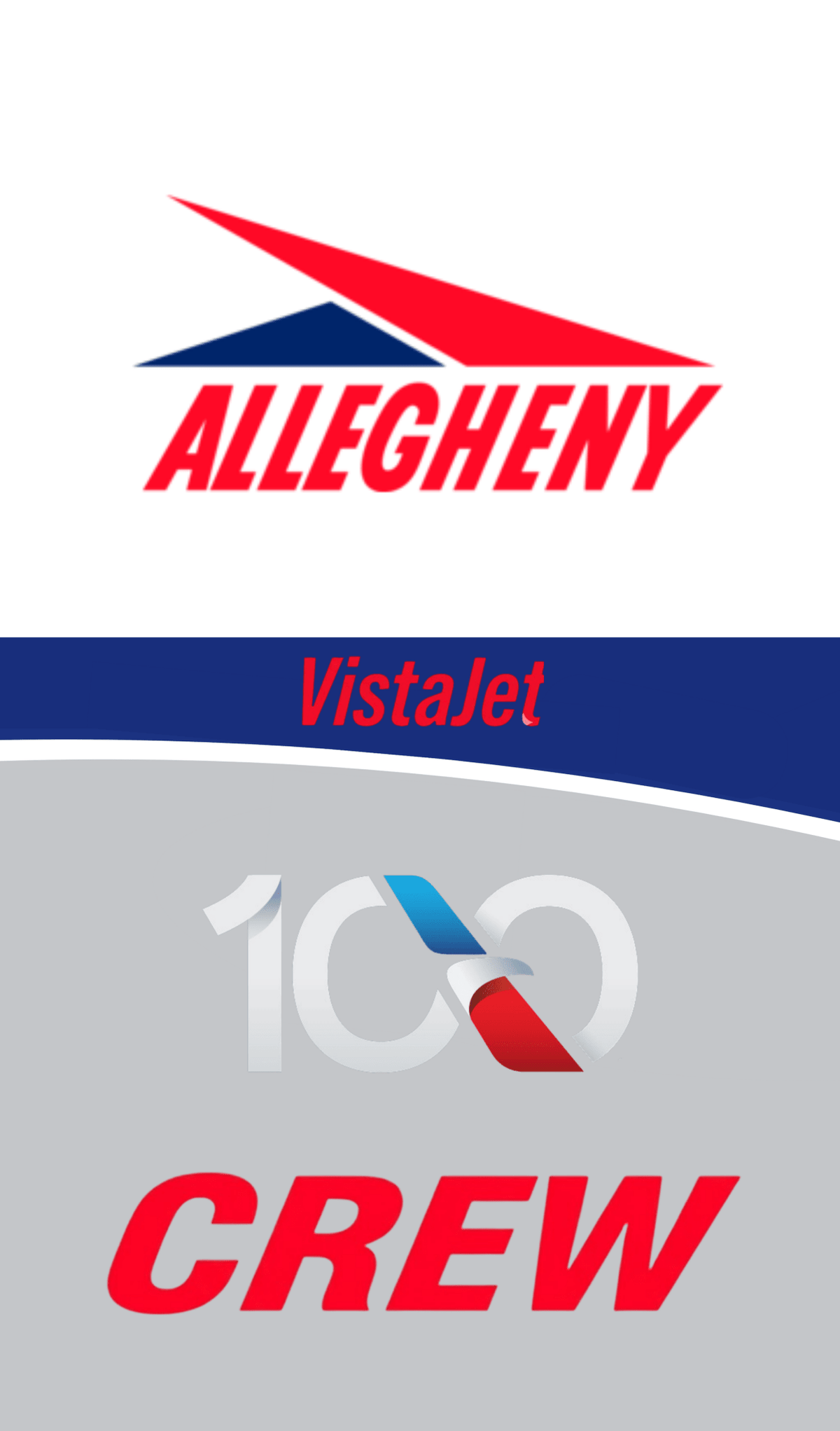 South Florida Aviation American Airlines Allegheny Retro 100 Crew Bag Tag - Final Approach Collectibles